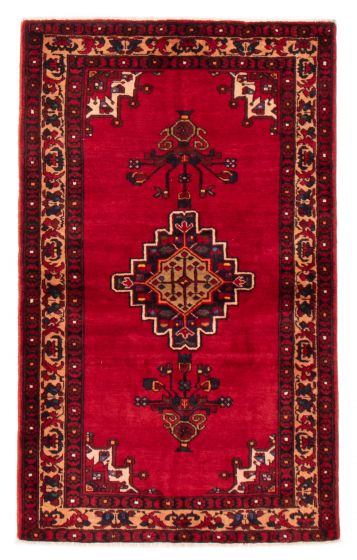 Persian Style 4'2" x 6'9" Hand-knotted Wool Rug 