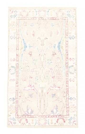 Pakistani Modern Oushak 3'1" x 5'2" Hand-knotted Wool Rug 