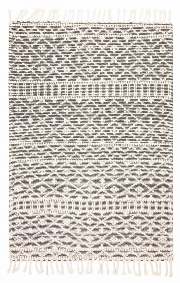 Indian Sienna 5'2" x 7'5" Braid weave Wool Rug 