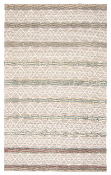 Indian Sienna 5'0" x 8'2" Braid weave Wool Rug 