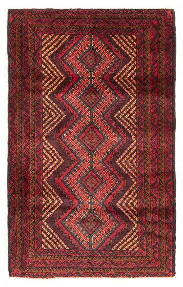 Tapis teimani 2'9" x 4'6" en laine