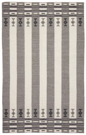 Indian Marrakech 5'2" x 8'1" Flat-Weave Wool Kilim 