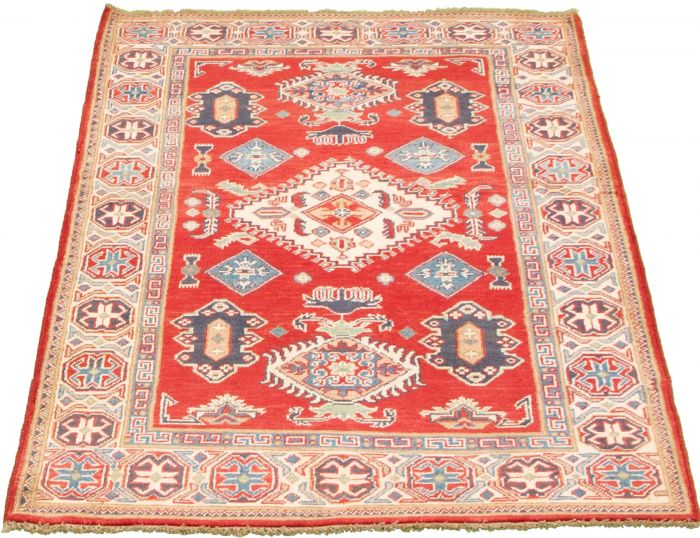 Afghan Finest Ghazni 3'10" x 6'4" Hand-knotted Wool Rug 