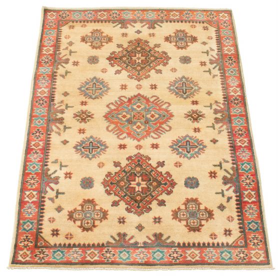 Afghan Finest Ghazni 4'0" x 5'10" Hand-knotted Wool Rug 