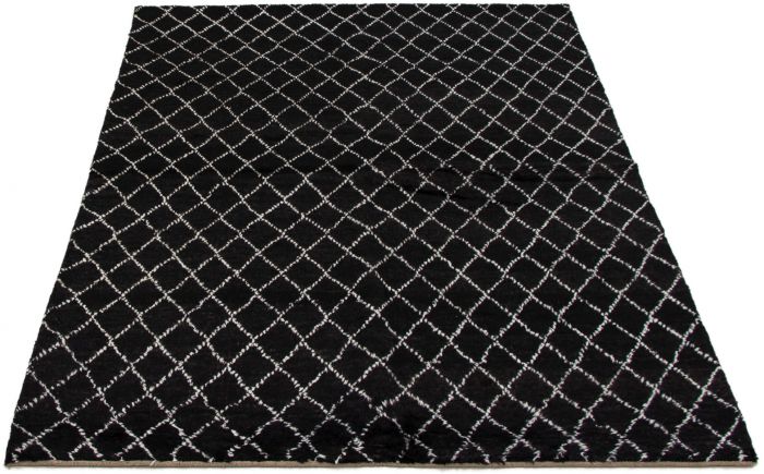 Indian Arlequin 6'0" x 9'0" Hand-knotted Wool Rug 