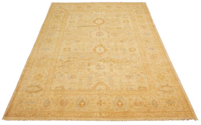 Pakistani Peshawar Oushak 10'0" x 14'0" Hand-knotted Wool Rug 