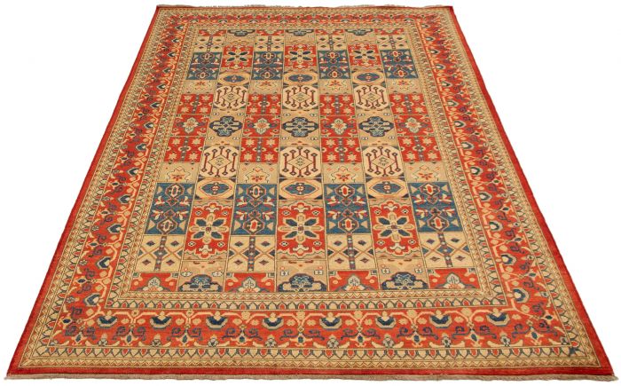 Afghan Finest Ghazni 6'7" x 9'7" Hand-knotted Wool Rug 