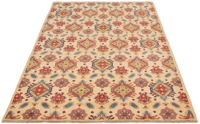 Afghan Finest Ghazni 6'7" x 9'9" Hand-knotted Wool Rug 