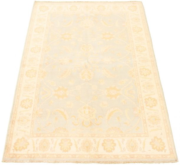 Pakistani Peshawar Oushak 6'0" x 8'10" Hand-knotted Wool Rug 