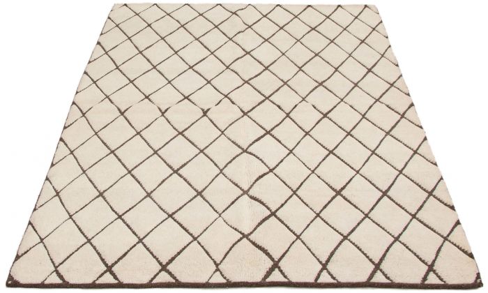 Indian Arlequin 6'2" x 9'0" Hand-knotted Wool Rug 