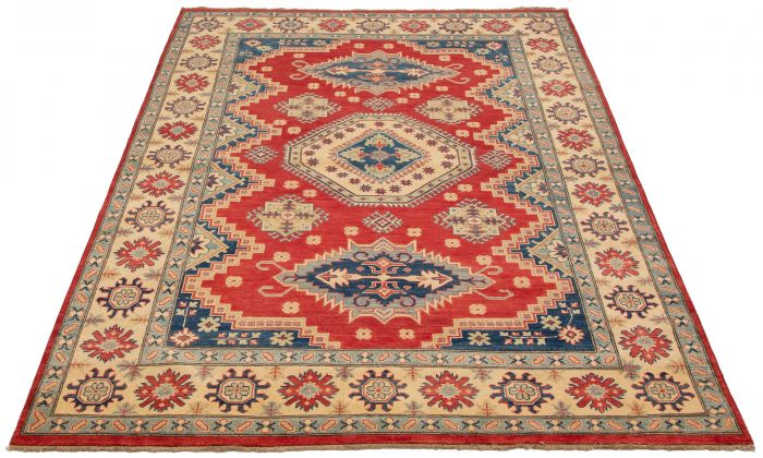 Afghan Finest Ghazni 6'9" x 9'5" Hand-knotted Wool Rug 