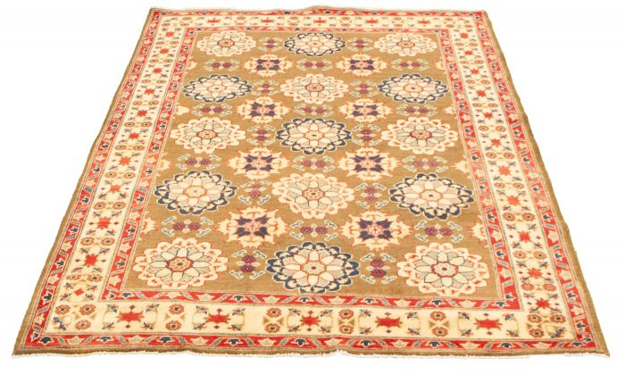 Afghan Finest Ghazni 5'1" x 6'9" Hand-knotted Wool Rug 