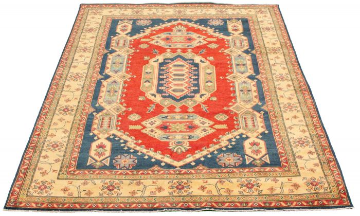 Afghan Finest Ghazni 6'7" x 9'7" Hand-knotted Wool Rug 