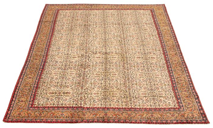 Turkish Kayseri Vintage 6'6" x 9'4" Hand-knotted Wool Rug 