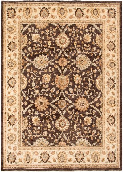 Indian Chobi Twisted 9'0" x 12'9" Hand-knotted Wool Rug 