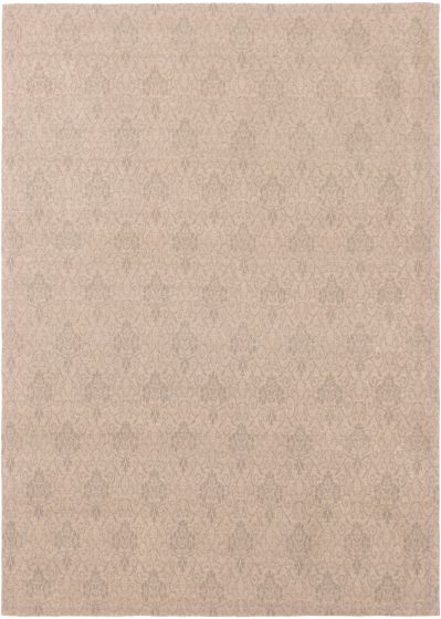 Indian Collage 4'9" x 6'9" Handmade Chenille Rug 