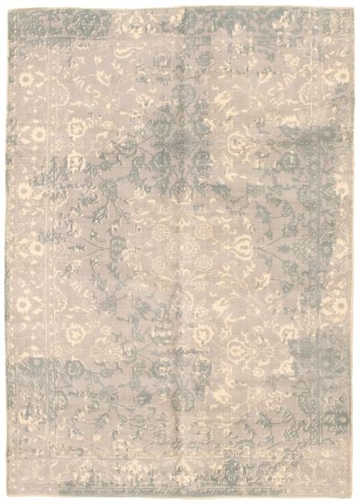 Indian Galleria 5'0" x 7'4" Hand Loomed Wool Rug 