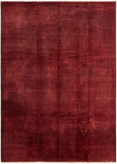 Indian Color transition 9'10" x 13'9" Hand-knotted Wool Rug 