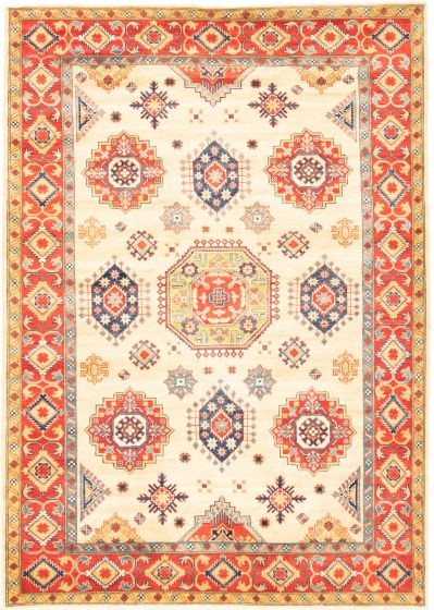 Afghan Finest Ghazni 6'8" x 9'9" Hand-knotted Wool Rug 