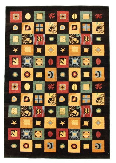 Pakistani Peshawar Ziegler 6'2" x 9'0" Hand-knotted Wool Rug 