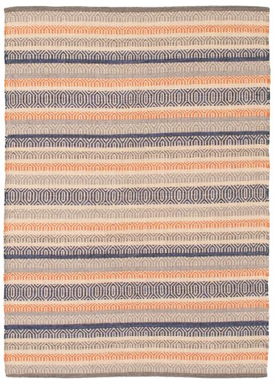 Turkish Bold and Colorful 3'11" x 5'8" Flat-Weave Wool Kilim 