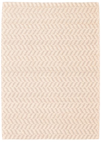 Indian Sienna 5'3" x 7'5" Braided Weave Wool Rug 