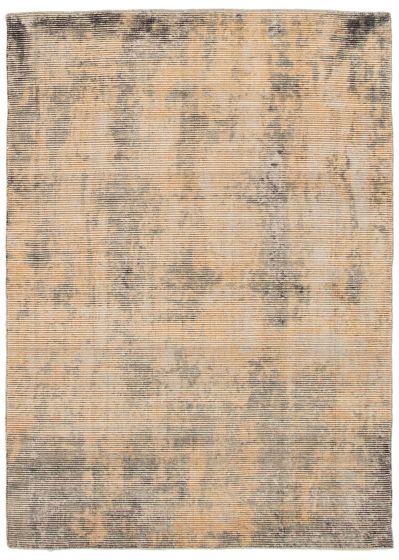 Indian Galleria 5'1" x 7'1" Hand Loomed Viscose & Wool Rug 