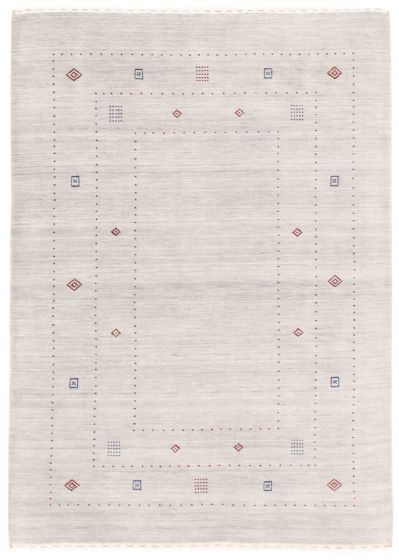 Indian Kashkuli Gabbeh 4'11" x 6'10" Hand Loomed Wool Rug 