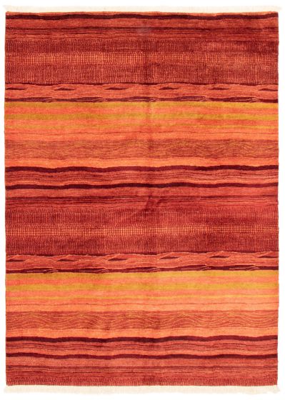 Pakistani Finest Peshawar Ziegler 5'8" x 8'5" Hand-knotted Wool Rug 