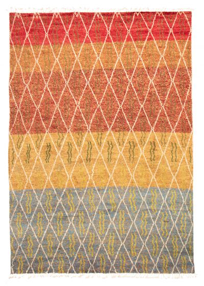 Pakistani Pak Finest Marrakesh 8'8" x 12'5" Hand-knotted Wool Rug 