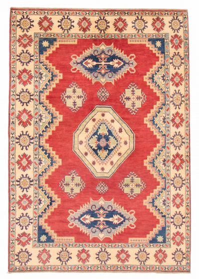 Afghan Finest Ghazni 6'7" x 9'8" Hand-knotted Wool Rug 