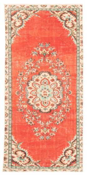 Turkish Melis Vintage 4'1" x 8'6" Hand-knotted Wool Rug 