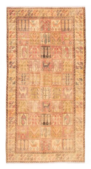 Persian Style 4'11" x 9'1" Hand-knotted Wool Rug 