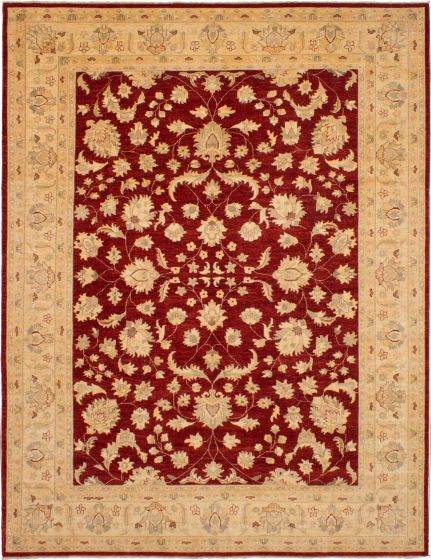 Afghan Chobi Finest 8'10" x 11'9" Hand-knotted Wool Rug 