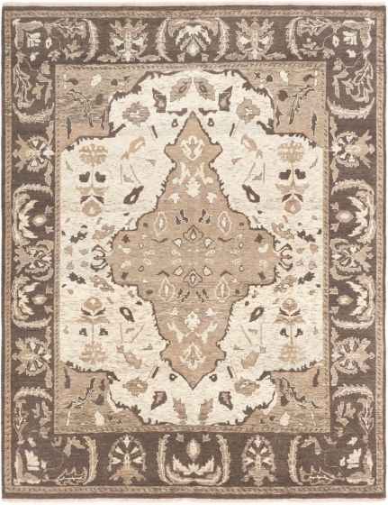 Indian Jamshidpour 8'1" x 10'4" Hand-knotted Wool Rug 