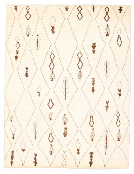 Pakistani Marrakech 8'1" x 9'5" Hand-knotted Wool Rug 
