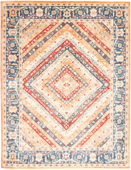 Afghan Aryana 9'0" x 11'9" Hand-knotted Wool Rug 