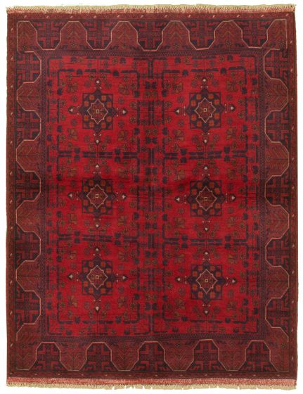 Afghan Finest Khal Mohammadi 5'1" x 6'4" Hand-knotted Wool Rug 
