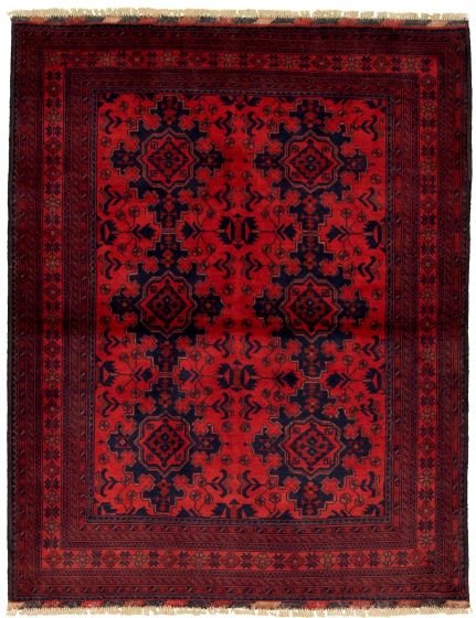 Afghan Finest Khal Mohammadi 4'11" x 6'5" Hand-knotted Wool Rug 