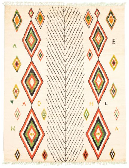 Pakistani Pak Finest Marrakesh 8'0" x 10'4" Hand-knotted Wool Rug 