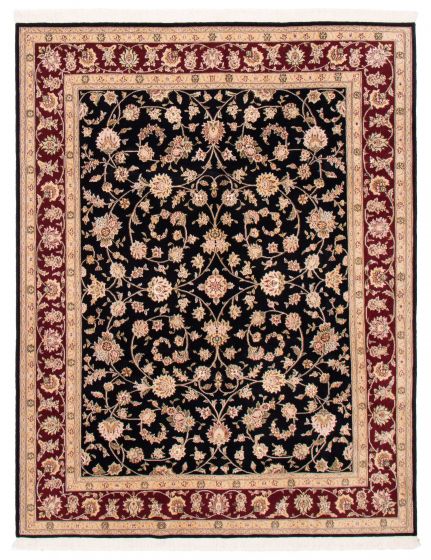 Chinese Sino Persian 180L 7'9" x 9'10" Hand-knotted Silk & Wool Rug 