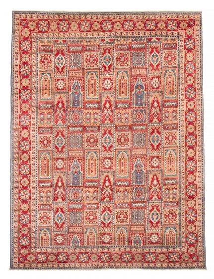 Afghan Finest Ghazni 8'4" x 10'9" Hand-knotted Wool Rug 
