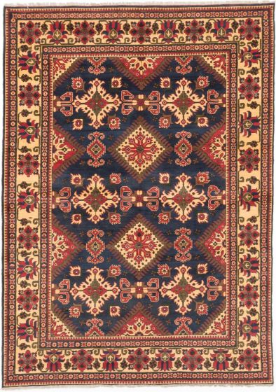 Afghan Finest Kargahi 6'8" x 9'4" Hand-knotted Wool Rug 
