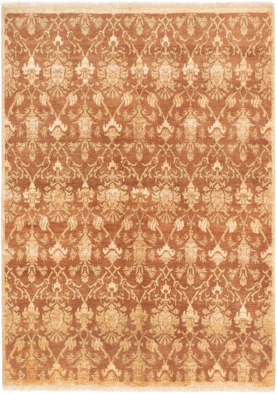 Afghan Ziegler Chobi 5'1" x 7'0" Hand-knotted Silk, Wool Rug 