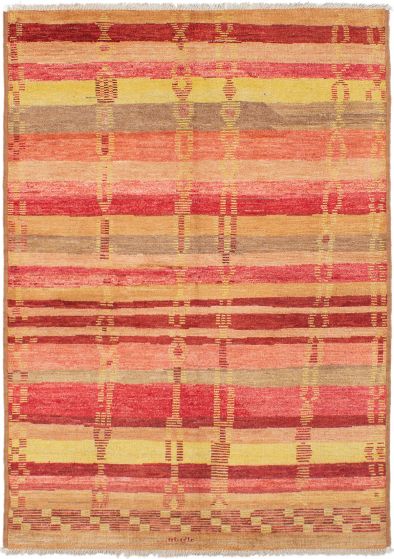 Indian Shalimar 6'3" x 8'10" Hand-knotted Wool Rug 