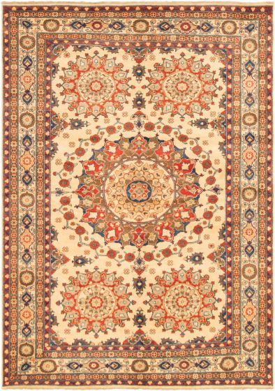 Afghan Finest Ghazni 6'9" x 9'6" Hand-knotted Wool Rug 