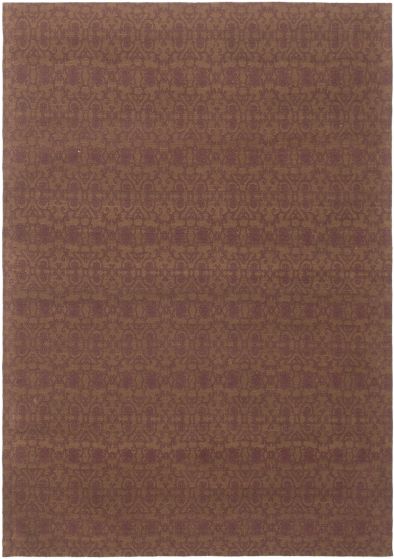 Indian Collage 4'7" x 6'8" Handmade Chenille Rug 