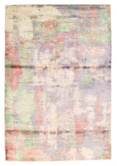 Indian Galleria 5'2" x 7'7" Hand Loomed Viscose Rug 