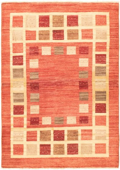 Pakistani Peshawar Ziegler 4'1" x 6'0" Hand-knotted Wool Rug 