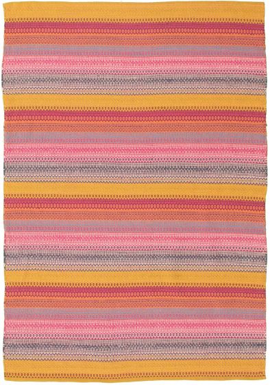 Kilim vif et coloré 5'3" x 7'8" en laine